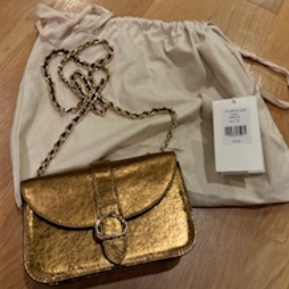 NWT ULLA JOHNSON Esme small chain crossbody bag in copper